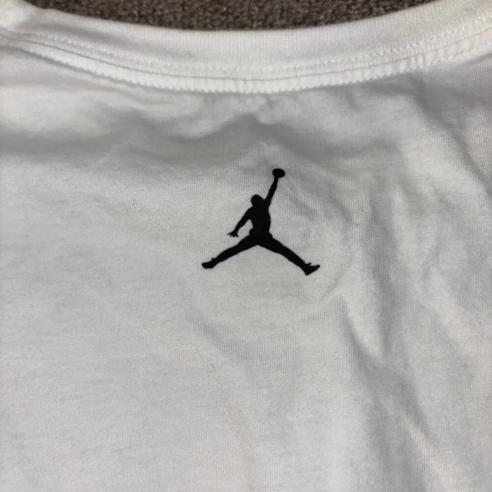 Air Jordan Michael Jorda Men’s T-shirt White 2XL Basketball Affirmation
